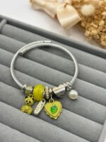 Çelik Sarı Ayı Charm Bileklik