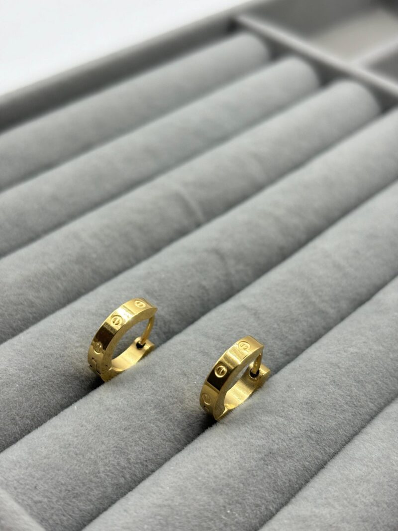 Çelik Gold Küpe
