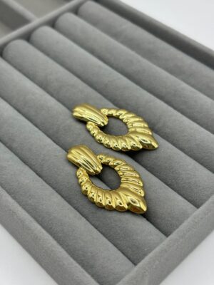 Çelik Gold Küpe