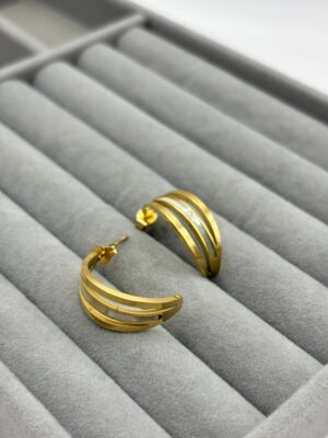Çelik Gold Küpe