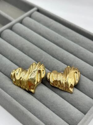 Gold Kalp Küpe