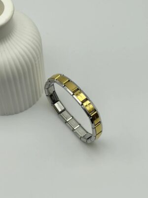 Çelik Gold Charm Bileklik