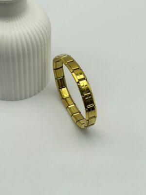 Çelik Gold Charm Bileklik