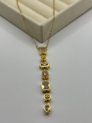 Y Kolye Gold Renk