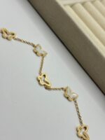 Çelik Kelebek Gold Bileklik