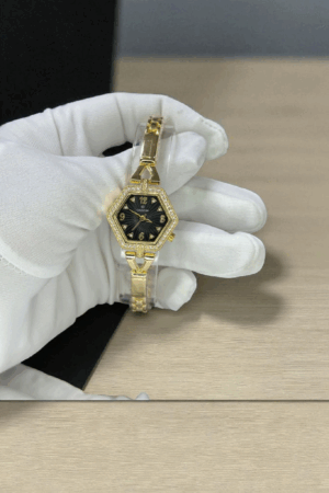 Siyah Gold Renk Kol Saati
