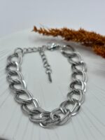 Samanyolu Gümüş Renk Kalın Bileklik