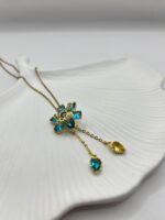 Çelik Premium Çiçek Kolye