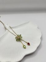 Çelik Premium Çiçek Kolye