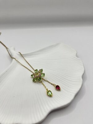 Çelik Premium Çiçek Kolye