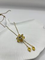 Çelik Premium Çiçek Kolye