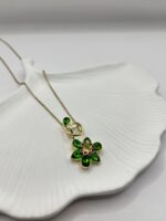 Çelik Premium Çiçek Kolye