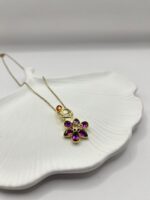 Çelik Premium Çiçek Kolye