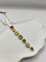 Çelik Taşlı Y Kolye