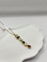 Çelik Taşlı Y Kolye