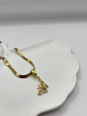 Çelik Kelebek Kolye