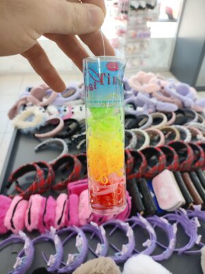 Renkli İnce Lastik Toka