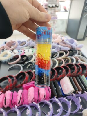 Renkli İnce Lastik Toka