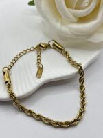 Çelik Gold  Burgu Bileklik