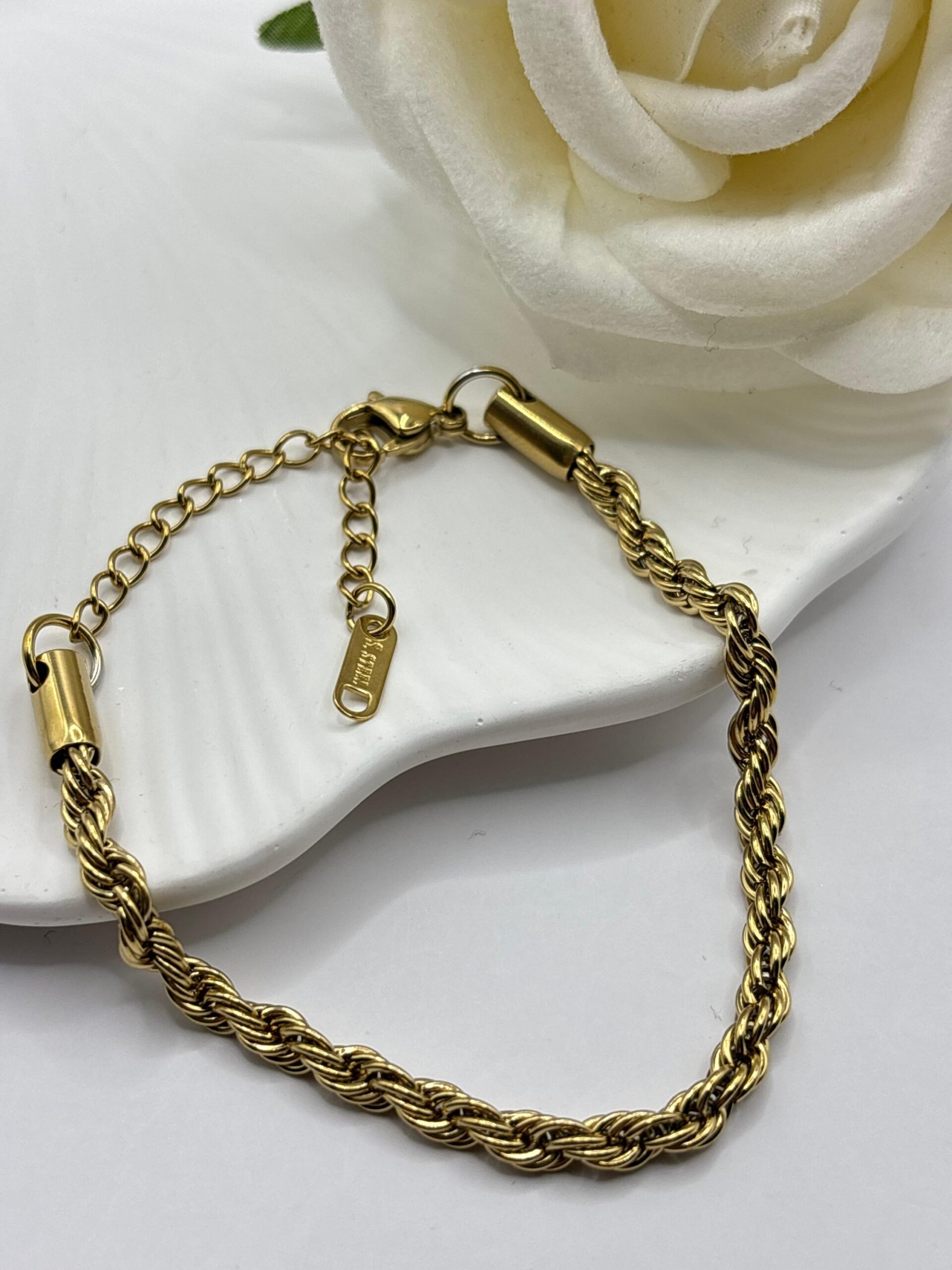 Çelik Gold Burgu Bileklik 1 Çelik Gold Burgu Bileklik