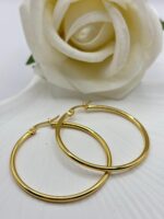 Çelik Gold Halka Küpe