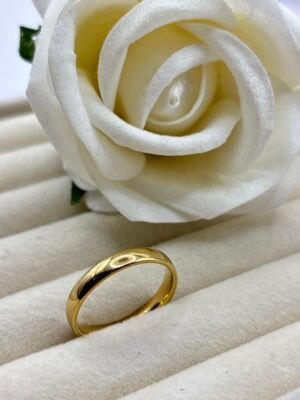 Çelik Gold Renk Alyans Yüzük