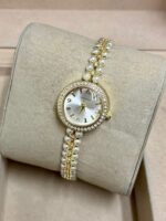 Kadın Taşlı Gold Saat