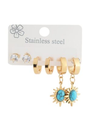 Çelik Altılı Küpe