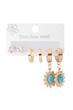 Çelik Altılı Küpe