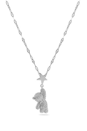 Çelik Ayıcık Kolye