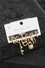 Çelik Altılı Küpe