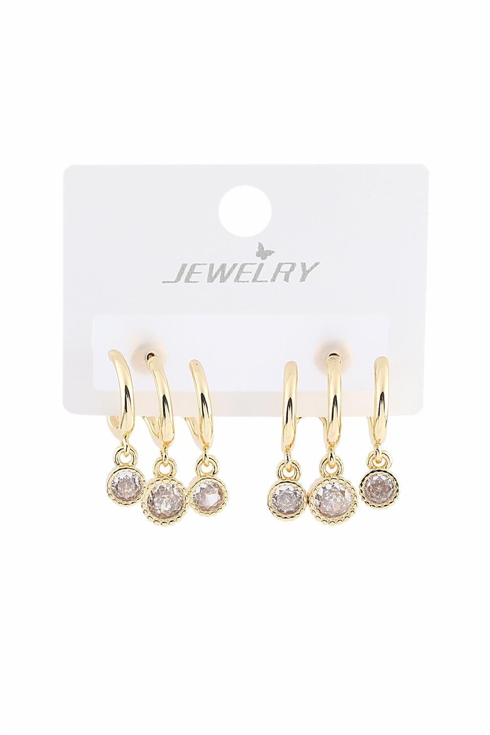 Vip Taşlı Gold Küpe 1 Vip Taşlı Gold Küpe