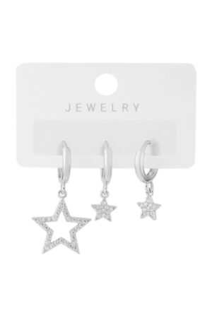 Vip Taşlı Gold Küpe