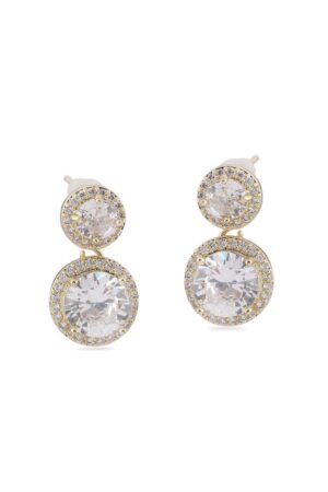 Vip Taşlı Gold Küpe