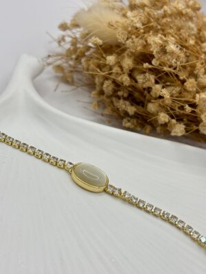 Çelik Taşlı Bileklik