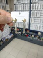 Çelik Taşlı Küpe