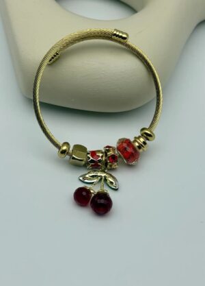 Çelik Gold Charm Bileklik