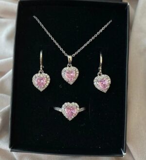 Kolye-Küpe-Yüzük Set