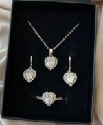 Kolye-Küpe-Yüzük Set