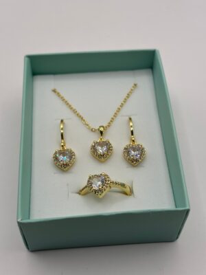 Kolye-Küpe-Yüzük Set