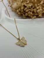 Çelik Açılabilir Kelebek Kolye