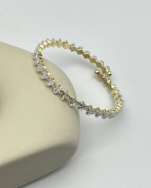 Vip Gold Taşlı Su Yolu Bileklik