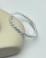 Vip Silver Taşlı Su Yolu Bileklik