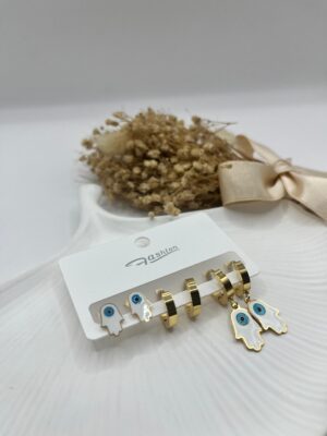 Çelik Altılı Küpe