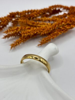 Çelik Gold Renk Alyans Yüzük