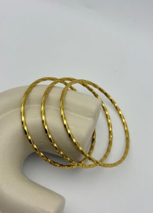 Çelik 3'lü Burma Ajda Bilezik 6.4