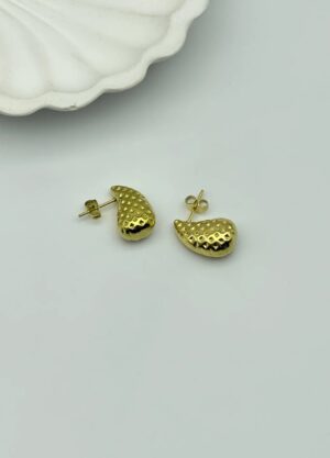 Çelik Gold Mini Boy Damla Küpe