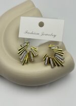 Vip Gold Taşlı Sallantılı Küpe