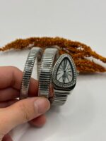 Yılan Gümüş Renk Saat