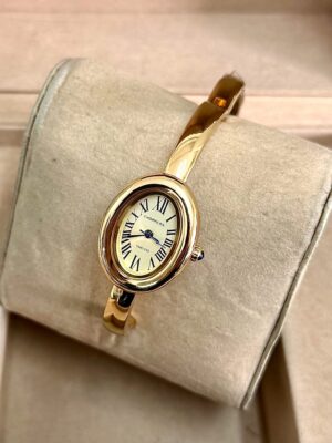 Kadın Kelepçe Gold Kol Saati